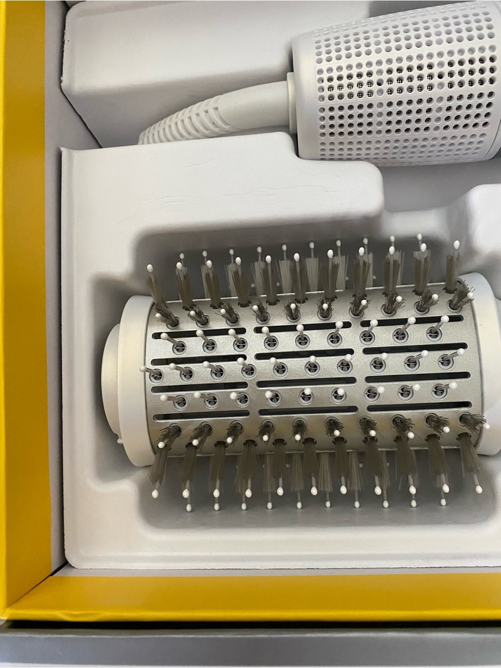 Drybar Reserve 3-in-1 Interchangeable Blow-Dryer — White & Yellow Accents - Picture 4 of 7